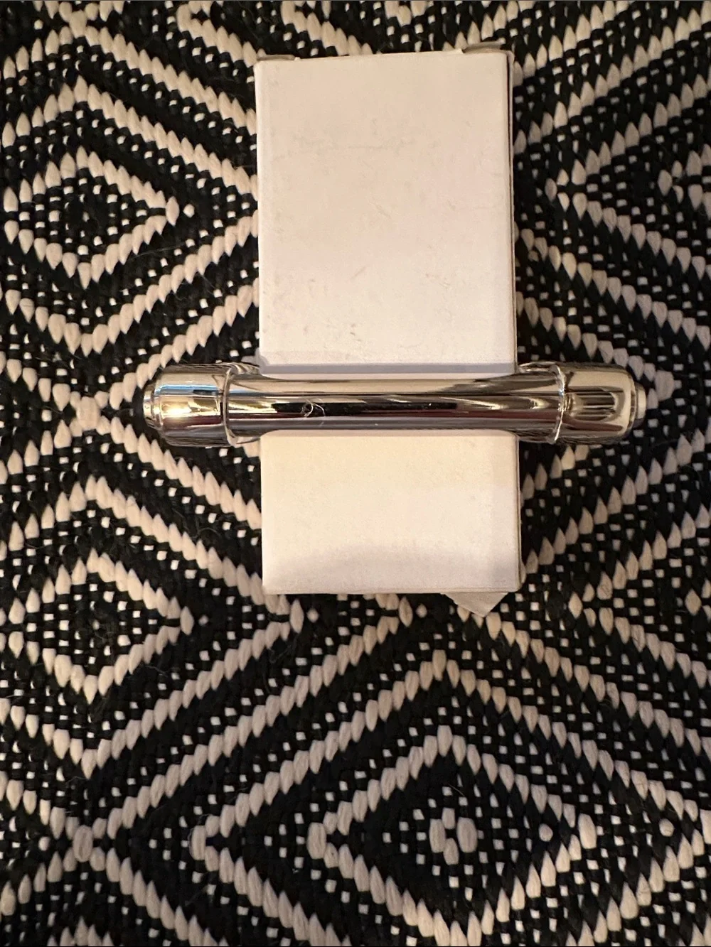 Restoration Hardware Campaign Polished Nickel Pull — Silver Finish-3”